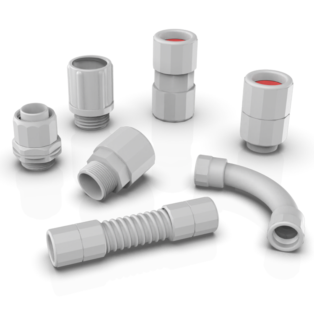Flexible / Rigid Fittings, Plastic